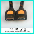 Hochgeschwindigkeits-HDMI-Kabel 3D 4k Gold überzogene schwarze Orange